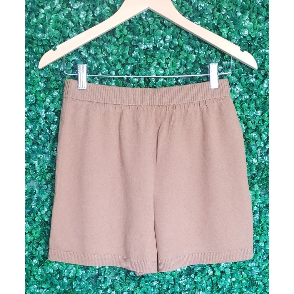 11 J.Crew High-waisted cotton-cashmere sweater short